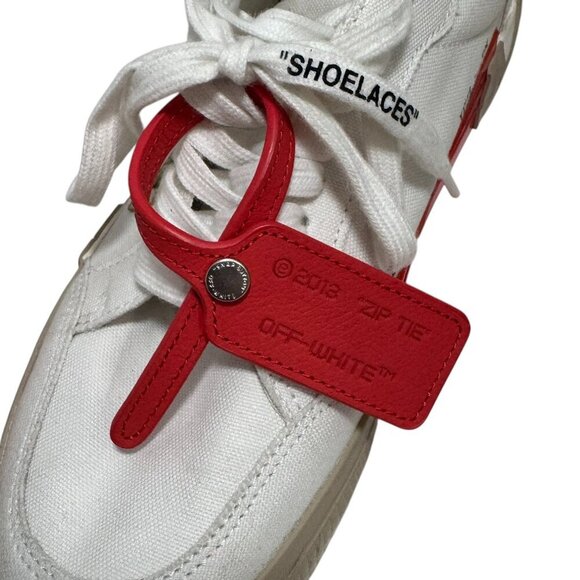 Off-White Vulcanized Vulc Low Sneakers Size 41 Women's 10 Men's 8-8.5 w Dustbag - Picture 7 of 12